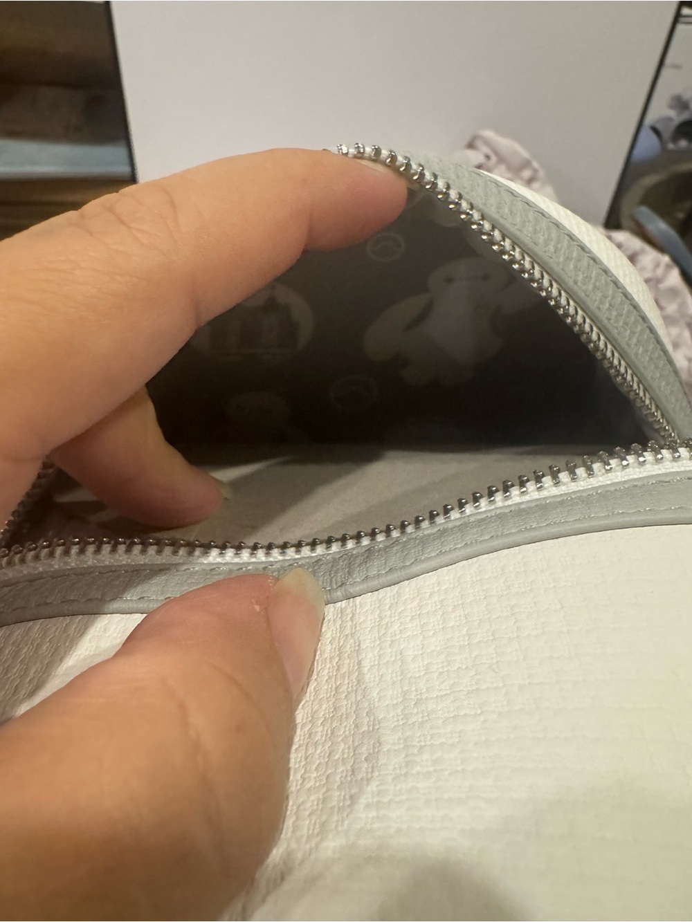 Loungefly Baymax-Inspired Mini Backpack - White with Silver Accents - Picture 7 of 8